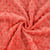 Tissu Doudou Ultra doux Pois Corail