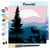 Mini Peinture par Numéro Figured'Art 20x20cm avec cadre Cerf majestueux et Paysage - Petit Format
