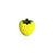 Bouton en forme de fraise couleur Jaune 13mm