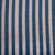 Tissu Coton imprimé Marina rayures Bleues jean sur fond Blanc - Au mètre
