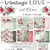 6 papiers scrapbooking 30 x30 cm Craft O' Clock VINTAGE LOVE
