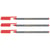Lot de 3 feutres fins - EDDING - Rouge - Pointe 0,3 mm