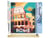 Peinture par Numéro Figured'Art - Affiche Vintage Rome - Kit de Loisir Créatif DIY Numéro d'Art Complet - 40x50cm toile roulée + châssis en bois à monter