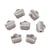 30 embouts PINCES ATTACHE RUBANS 6 mm metal argente Acier Inoxydable 304 - creation bijoux perles