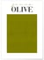 Affiche Jaune Olive | A3 : 29,7x42cm