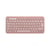 Clavier d'ordinateur - Logitech Pebble Keys 2 K380s - Rose - Technologie Chiclet