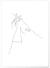 Affiche Line Art Women Hat | A3 : 29,7x42cm