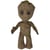 Peluche jeune groot marron 33 cm - marvel - dc - doudou licence