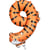 Ballon Aluminium Hélium Animaux Chiffre 9 - Tigre