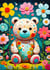 Ourson Fleuri