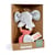 Hochet Elephant et tissus en coton - Doudou et Compagnie - Beige