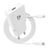 Nedis Chargeur Secteur GaN 20W USB-C Power Delivery avec Câble Lightning 1m Blanc