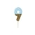 Bougie Blue Or Chiffre 9