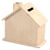 Tirelire en bois à décorer Maison - 10 x 10 x 5,4 cm
