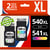 PG540 / CL541 XL - Pack 2 cartouches Canon 540/541 compatibles Pixma MG3650 MG3550 - sans niveau - 123CONSOMMABLES