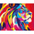 Kit diamond painting Tête de lion 40 x 50 cm
