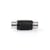 Nedis Adaptateur Audio Mono RCA Femelle vers Femelle Connexion Stable Noir