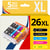 123CONSOMMABLES - 26XL - Pack 5 Cartouches d'encre compatibles avec Epson pour Epson Expression Premium XP-510 XP-520 XP-600 XP-605 XP-610 XP-615 XP-620 XP-625 XP-700 XP-710 XP-720 XP-800 XP-810 - 123CONSOMMABLES