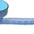 Bobine 25m dentelle éventail 19mm bleu gitane