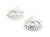 2 Breloques Oeil porte-bonheur 26*22mm argent vieilli