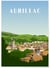 Affiche ville Aurillac | A3 : 29,7x42cm