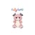 Peluche - Peluche Chien SPOT > rose poudré et gris – 23 cm