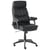 Fauteuil de Bureau Noir en Similicuir Siège Inclinable Rembourré Pivotant Maille