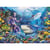 Puzzle océan les requins le roi de la mer dauphins sur le récif de corail 500 pièces - ravensburger - 150397