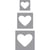 Perforatrice fantaisie Kit: Coeurs, 1,6cm+2,54cm+3,81cm, 3 pces