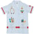 Blouse docteur en tissu avec motifs imprimés
