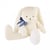 Lapin en peluche Pilou écru 80 cm - Maïlou Tradition