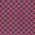 Tissu Viscose Twill motifs abstraits rouge sur fond Bleu marine