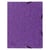 Chemise à élastique 3 rabats carte lustrée 355gm2 - A4 - Violet - x 25 - Exacompta