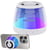 Mini Enceinte Bluetooth RGB Son 360° Support Téléphone Compact et Puissant Blanc YONIS