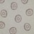 Tissu Jersey Mélangé Donuts pailletés sur fond Ecru chiné