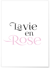 Affiche La vie en rose | A3 : 29,7x42cm