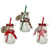 Chope Verre Bonhomme Neige Echarpe Rouge