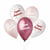 6 Ballons Joyeux Anniversaire Rose Ø33cm