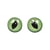 Yeux des chats, vert / noir,8 mm ø, à coudre, 10 pces