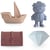 Lot de 4 jouets de bain Pirate Mushie