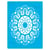 Pochoir plastique souple réutilisable 18,5 x 14,5 cm Fabrika Decoru ROSACE 398