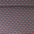 Tissu Viscose extensible Cléa œil de paon Bordeaux sur fond Noir profond