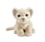 Lion Blanc Bébé Assis 18 cm - Anima - Noir