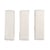 Pigments de couleur pour cire, blanc, 1x1x2,9cm, 3 pces