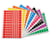 P18F 2592 GOMMETTES RECT. ASSORT. ENLEV