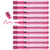 Lot de 10 marqueurs permanents - EDDING - Pointe ronde 1,5-3 mm - Corps aluminium - Rose