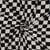Tissu Jersey Coton imprimé Bio Damier Bleu marine & Ecru