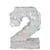 Pinata Holographique Chiffre 2
