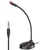 Microphone De Bureau Noir Avec Bras Flexible Et Son Clair Haute Résolution YONIS