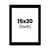 Passe-partout - Noir - 15x20cm - Photo 10x15cm - Pour cadre - Encadrement